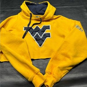 cropped WVU hoodie